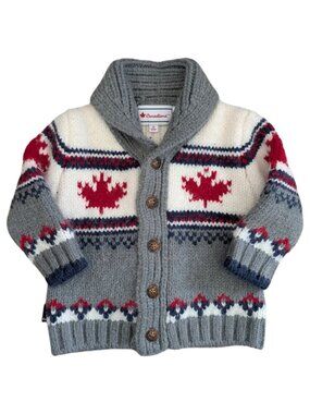 Canadiana "Canada" Knit Cardigan 6-12m
